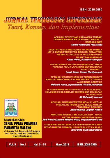 Thumbnail Jurnal Teknologi Informasi